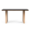 Nova Domus Cartier Modern Black & Rosegold Console Table