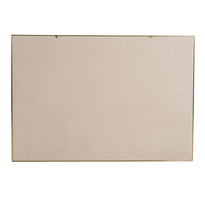 Modrest Cartier -  Modern Beige Velvet and Brushed Brass Bed
