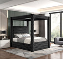 Castle Black or Cream Platform Bed - Queen, King