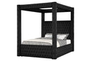 Castle Black or Cream Platform Bed - Queen, King