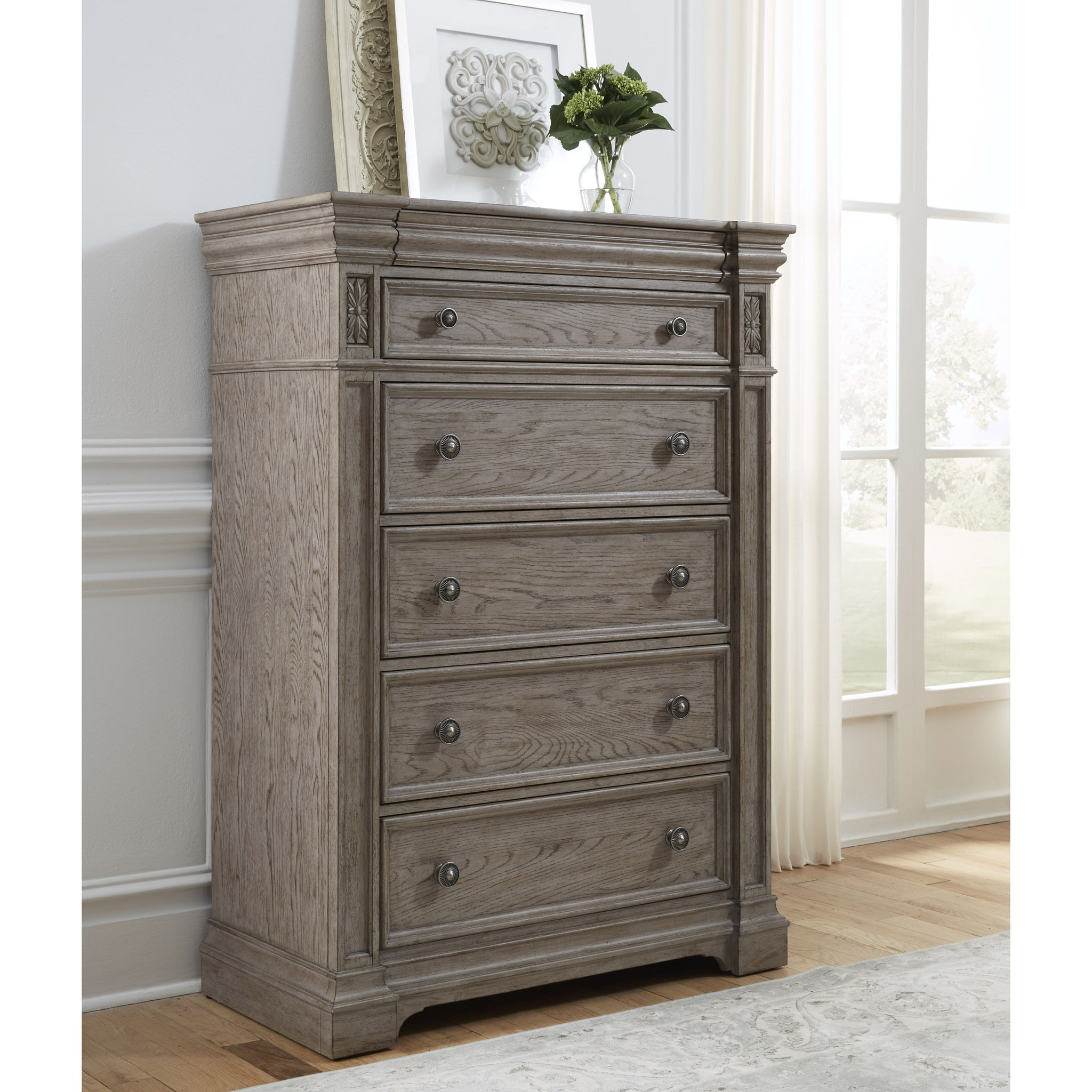 Kingsbury - 6 Drawer Chest - Gray
