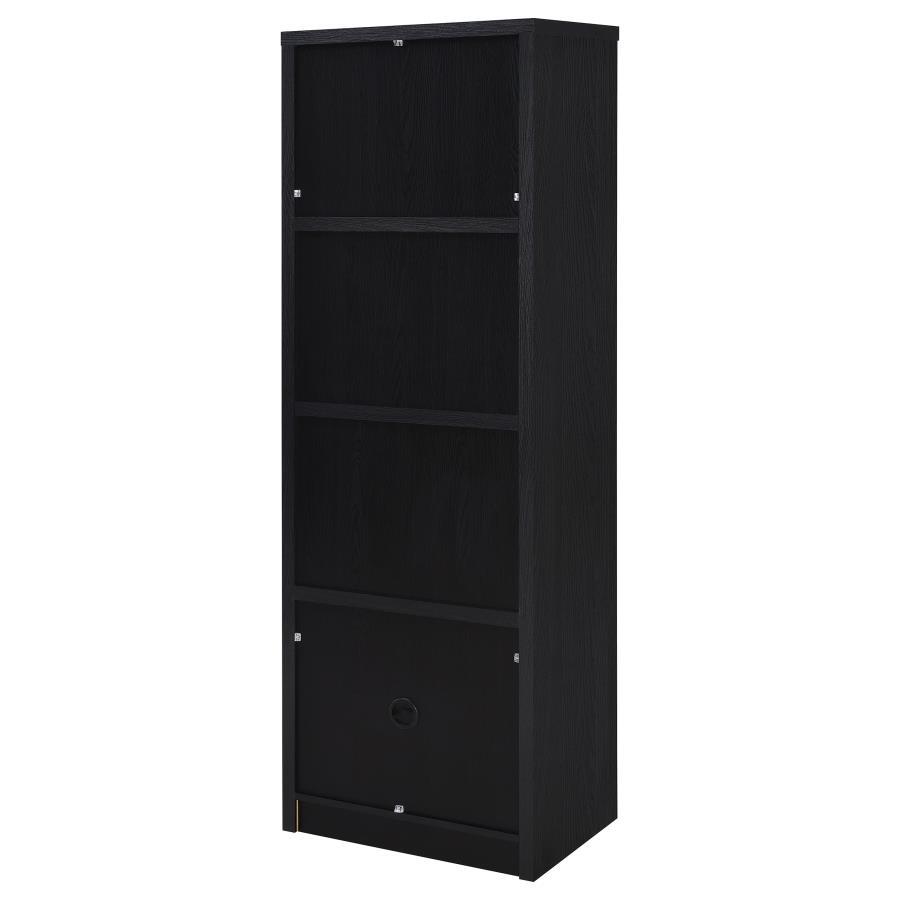 Winfield - 3-Sheld Media Tower Entertainment Pier - Black