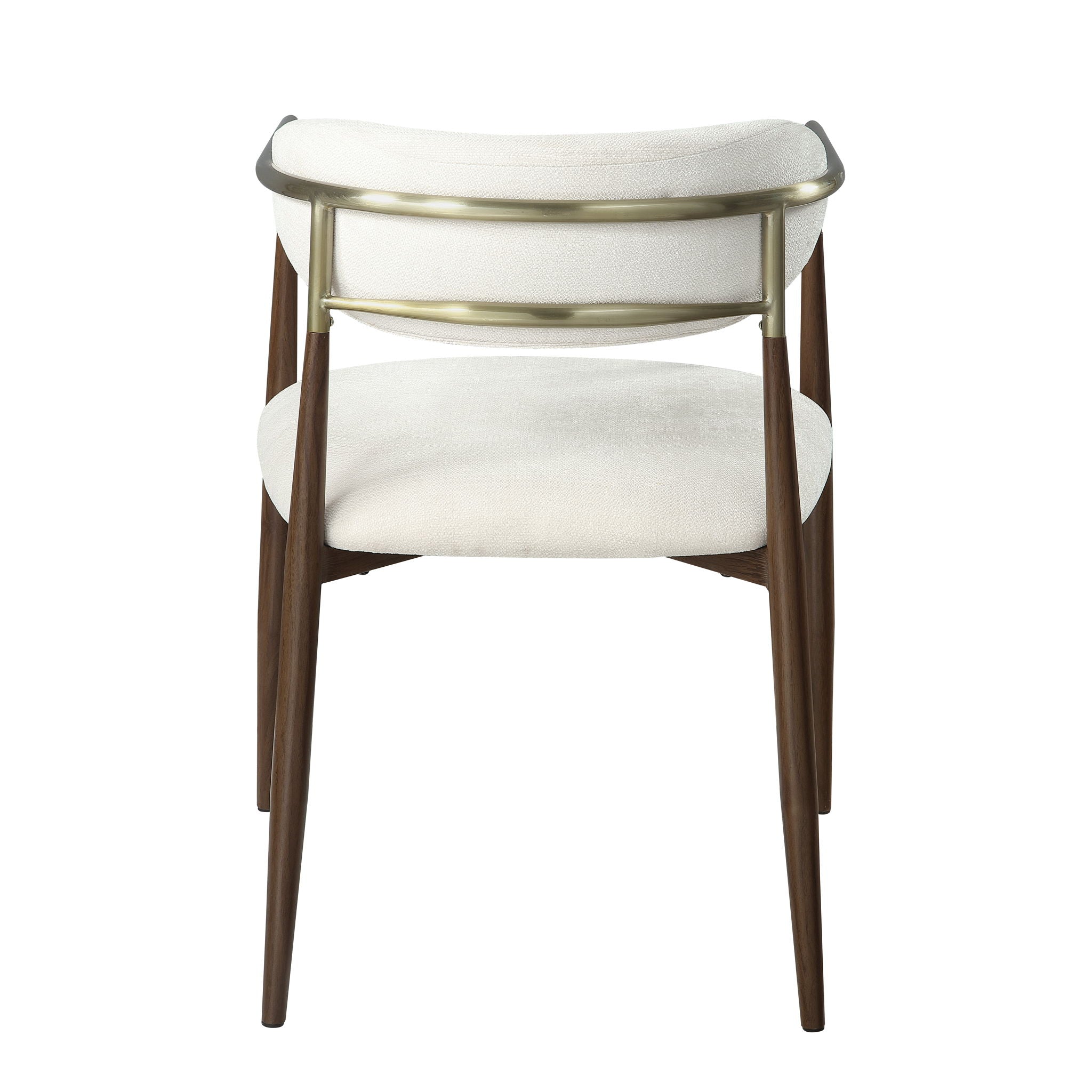 Clayten - Arm Chair (Set of 2) - Brown Oak / Off White