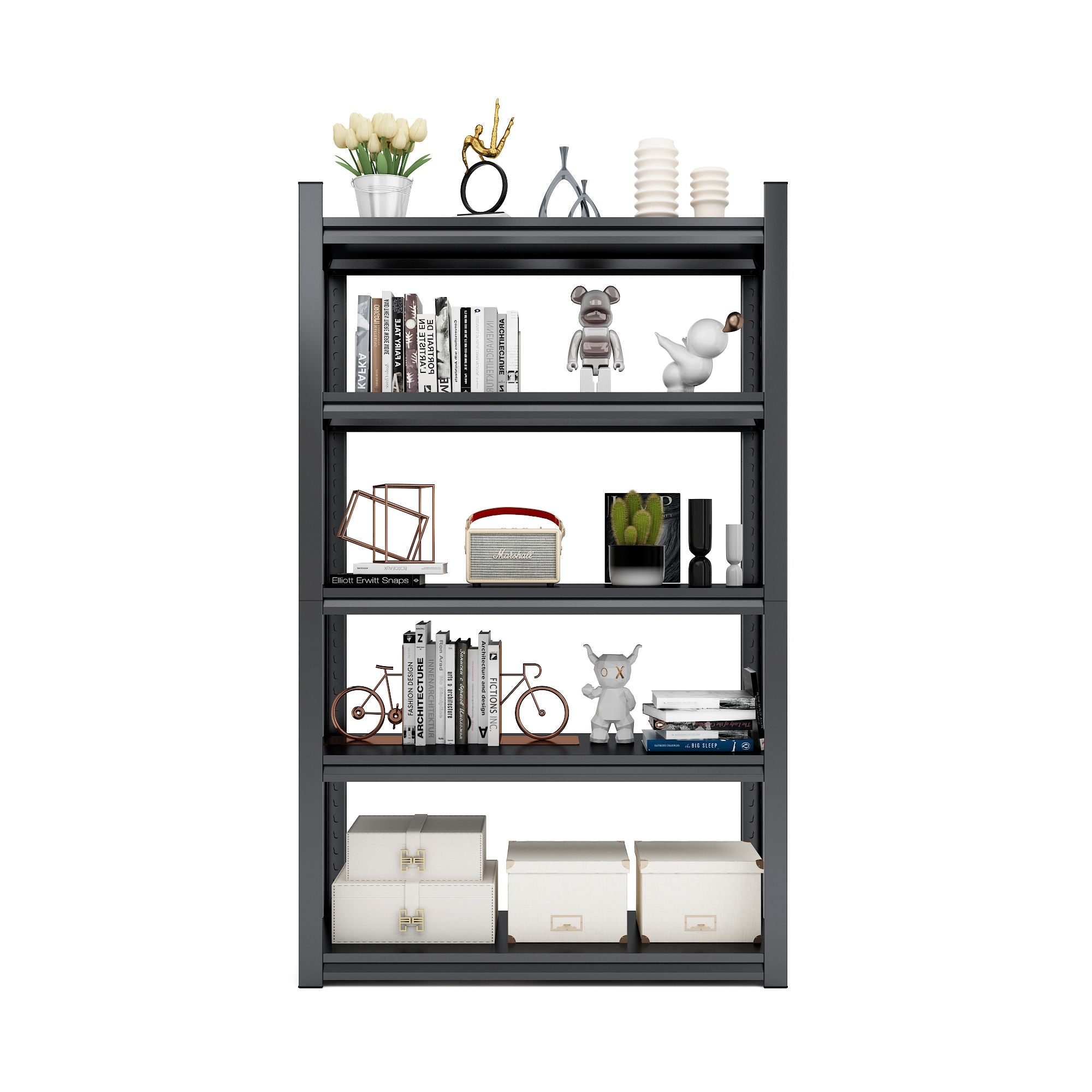 Industrial Heavy Duty Metal Garage Shelving Unit, Adjustable Storage Rack