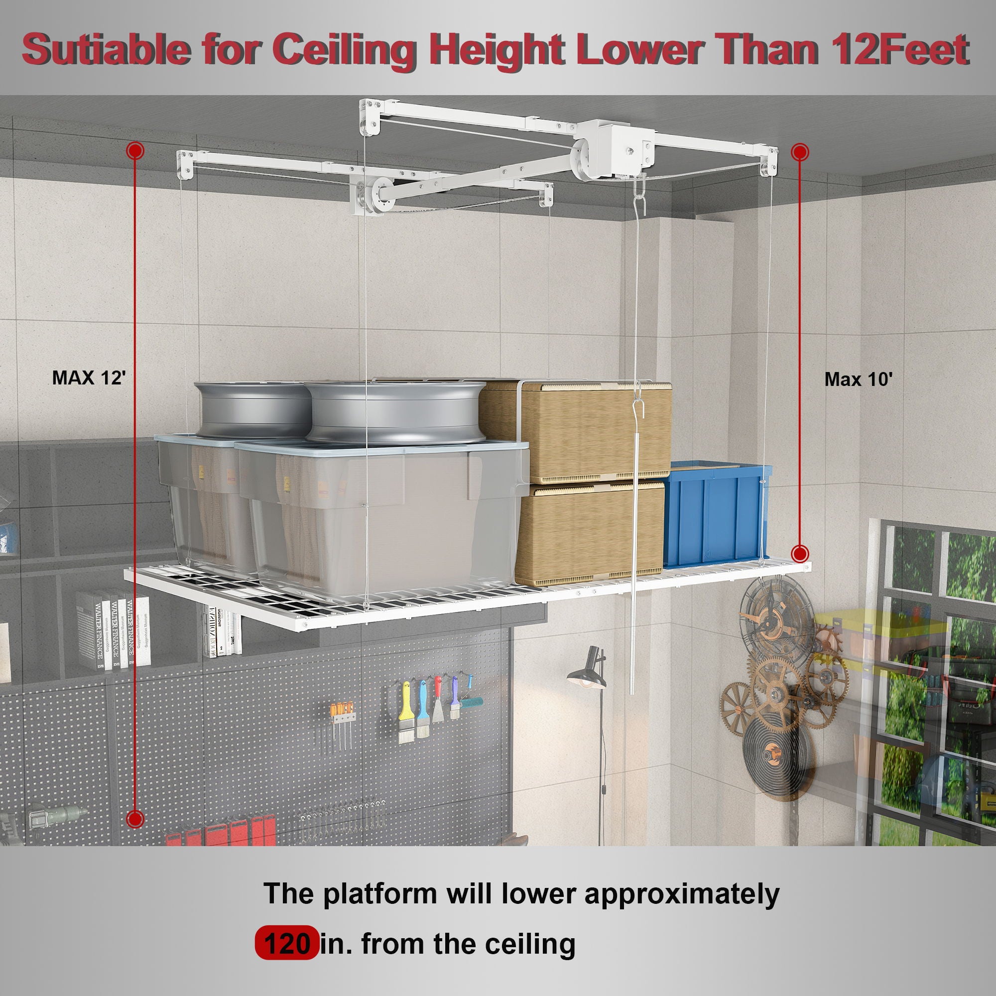 Overhead Garage Storage Rack
