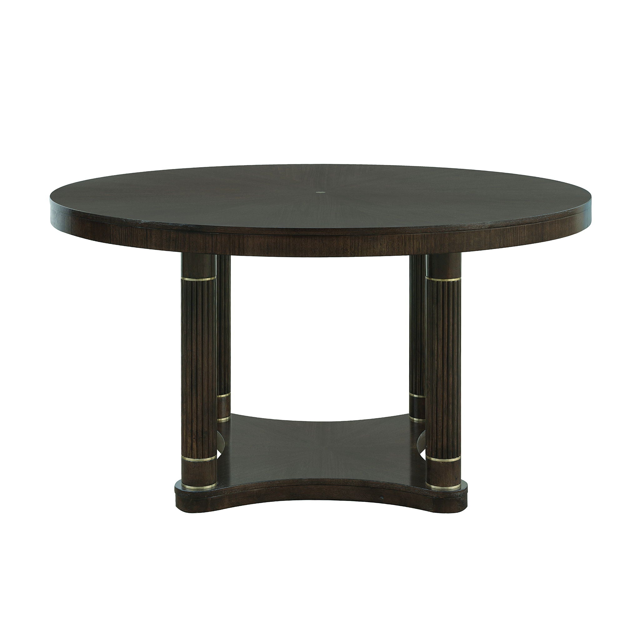 Asher Park - Round Dining Table - Brown