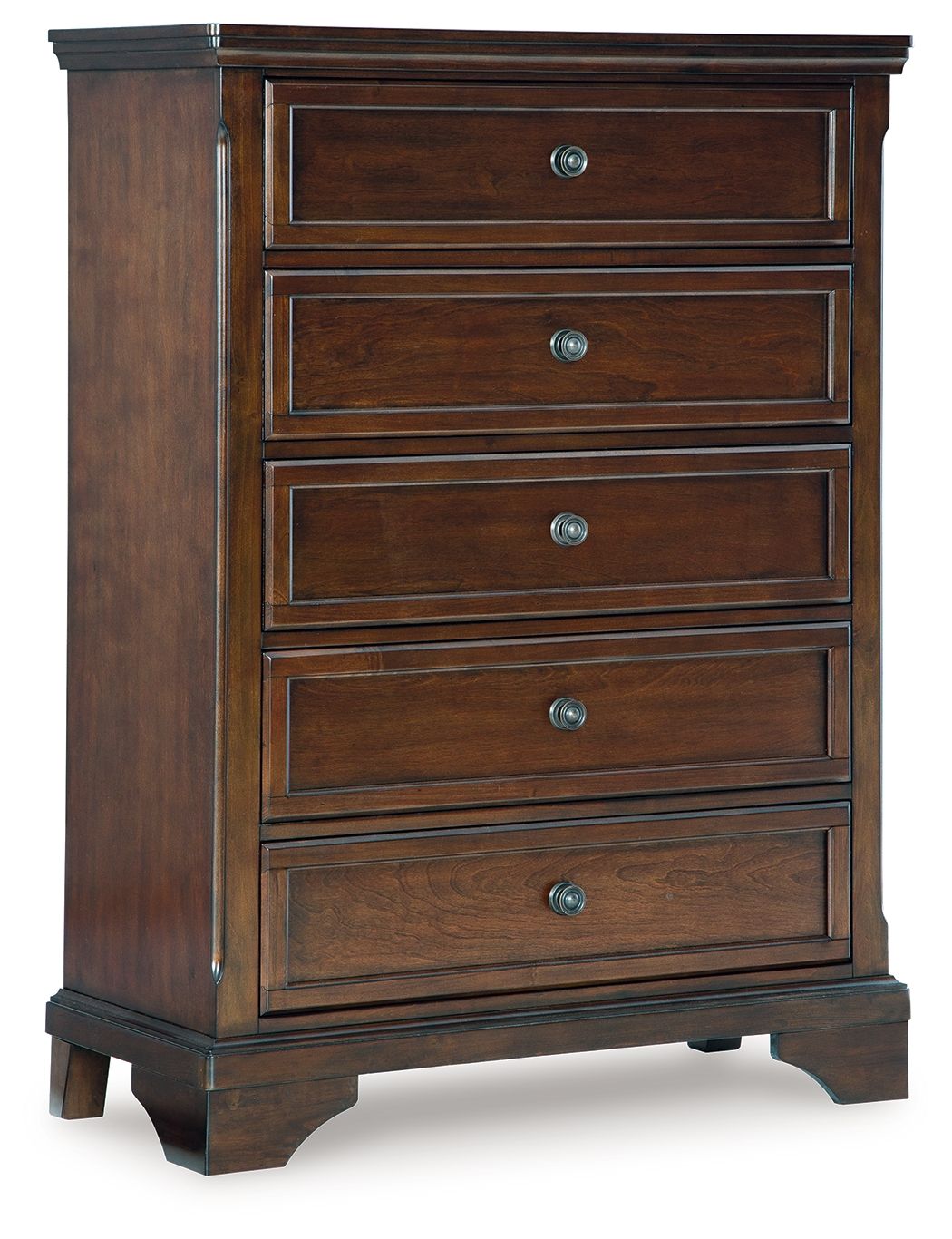 Trellington - Five Drawer Chest - Brown