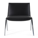 Modrest Cedric - Modern Black Vegan Leather Accent Chair