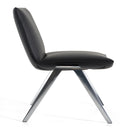Modrest Cedric - Modern Black Vegan Leather Accent Chair