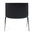 Modrest Cedric - Modern Black Vegan Leather Accent Chair