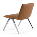 Modrest Cedric - Modern Camel Vegan Leather Accent Chair