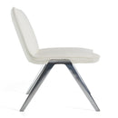 Modrest Cedric - Modern White Vegan Leather Accent Chair