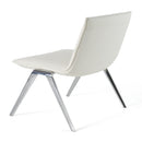 Modrest Cedric - Modern White Vegan Leather Accent Chair