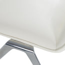 Modrest Cedric - Modern White Vegan Leather Accent Chair