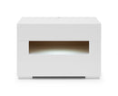 Ceres Modern White Lacquer Nightstand
