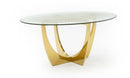 Modrest Chambers - Glass & Gold Dining Table