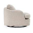 Divani Casa Chantry - Modern Grey Sand Fabric Swivel Accent Chair