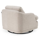 Divani Casa Chantry - Modern Grey Sand Fabric Swivel Accent Chair