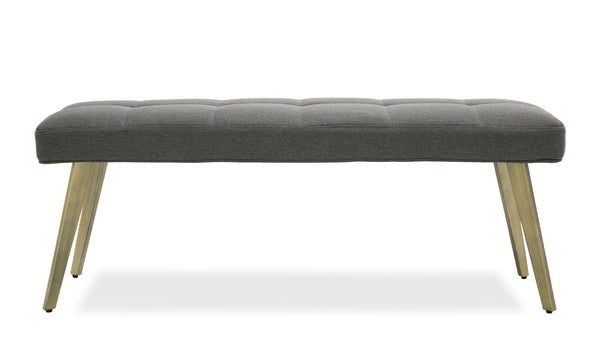 Modrest Cici - Contemporary Grey & Antique Brass Bench