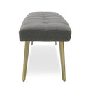 Modrest Cici - Contemporary Grey & Antique Brass Bench