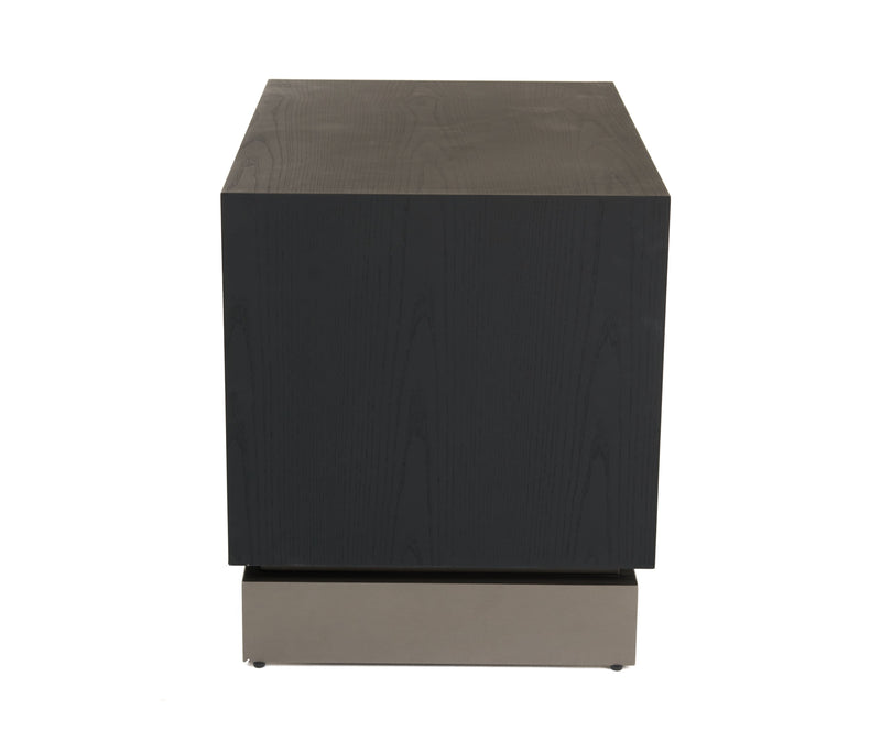 Lamod Cirque - Modern Black Ash Nightstand