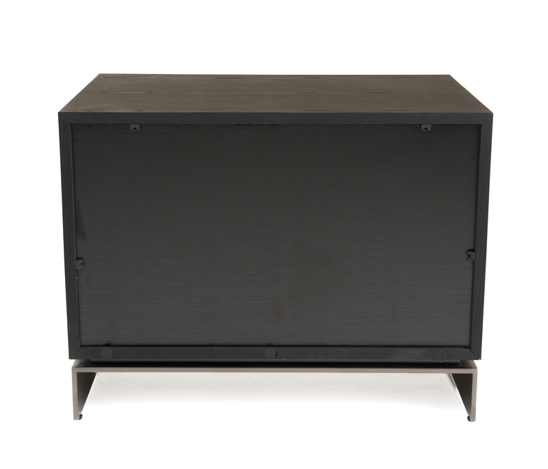Lamod Cirque - Modern Black Ash Nightstand