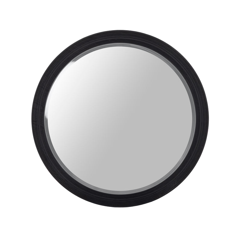 Lamod Cirque - Modern Black Ash Round Mirror
