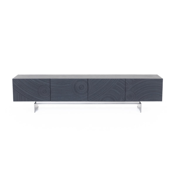 Lamod Cirque - Modern Black Ash TV Stand