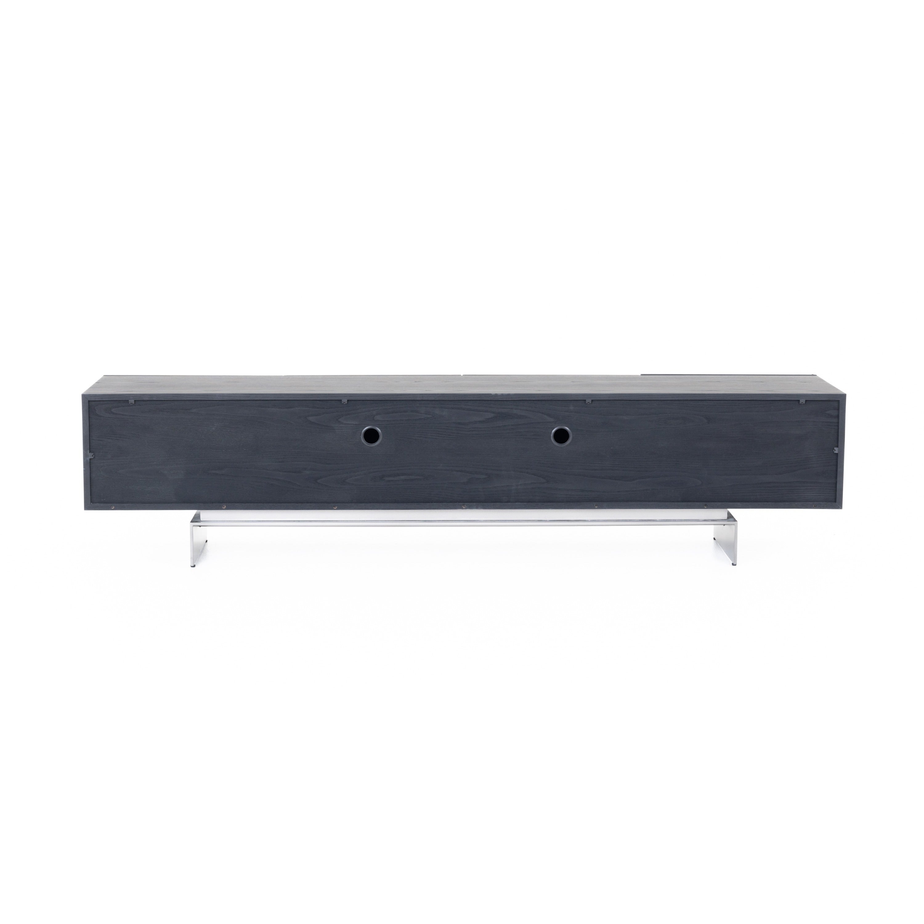 Lamod Cirque - Modern Black Ash TV Stand
