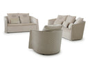 A&X Talin Modern Beige Fabric Sofa Set