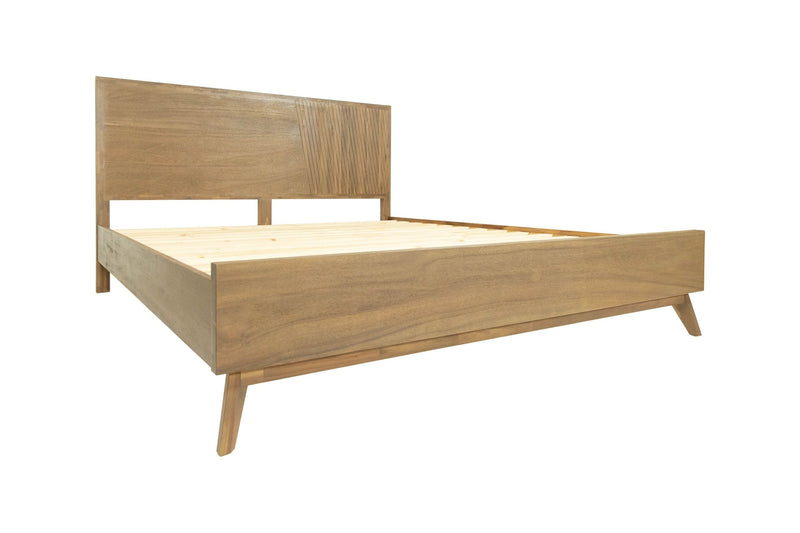 Modrest Claire - Eastern King Contemporary Walnut Bed