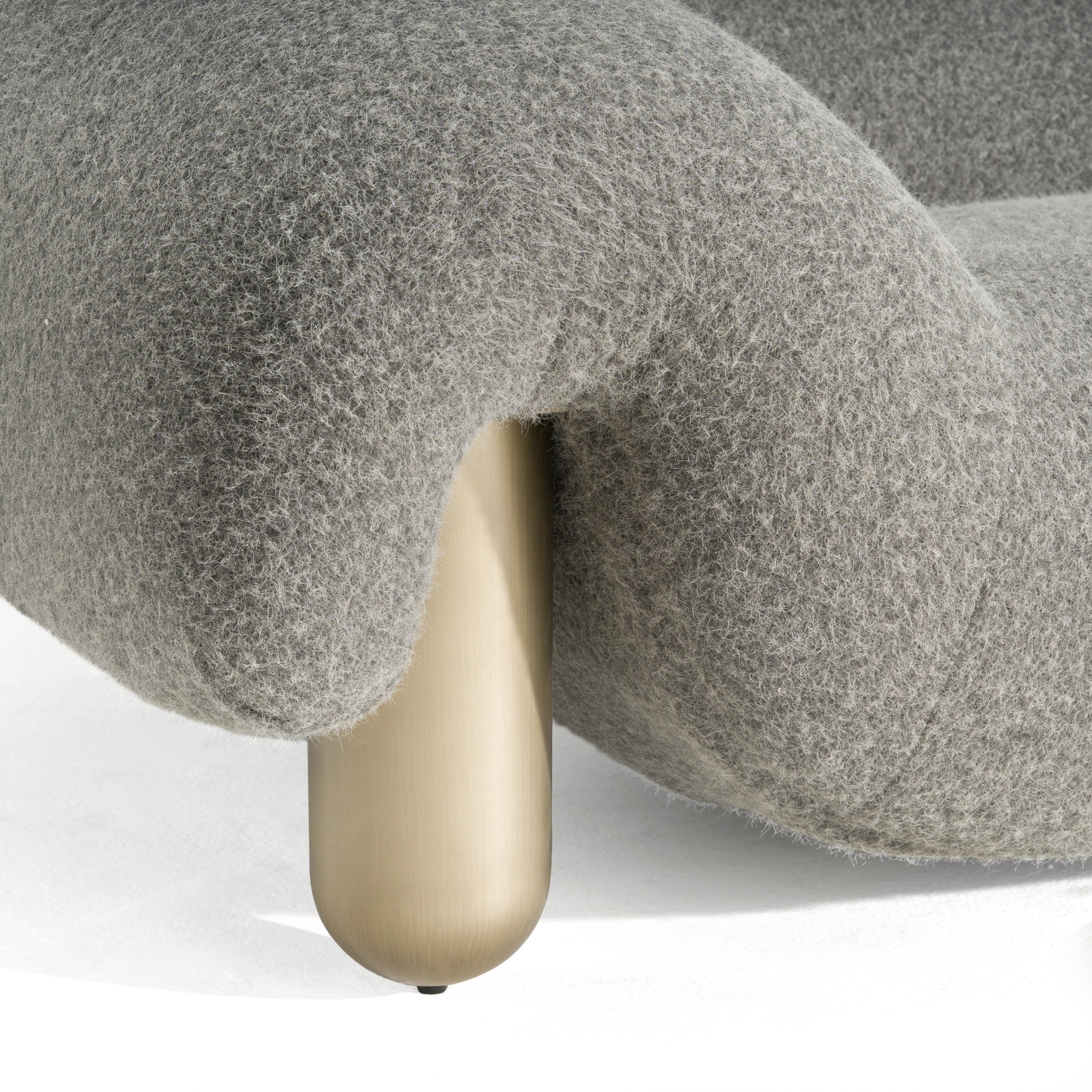 Divani Casa Clarity - Contemporary Grey Fabric Accent Chair