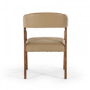 Modrest Clive Mid-Century Taupe & Walnut Dining Chair