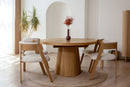 Modrest Cloud - Modern Natural Oak Extendable Dining Table
