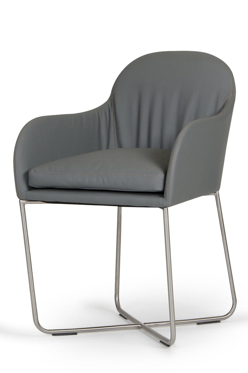 Modrest Sweeny Modern Grey Dining Chair
