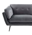 Divani Casa Cody - Modern Dark Grey Fabric Sofa