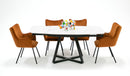 Modrest Cofrey - Contemporary White Ceramic Extendable Dining Table