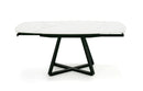 Modrest Cofrey - Contemporary White Ceramic Extendable Dining Table