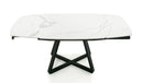 Modrest Cofrey - Contemporary White Ceramic Extendable Dining Table