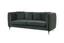 Divani Casa Oswego - Modern Dark Green Jade Sofa
