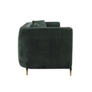 Divani Casa Oswego - Modern Dark Green Jade Sofa