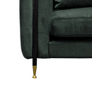 Divani Casa Oswego - Modern Dark Green Jade Sofa