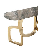 Modrest Colton - Glam Brown & Gold Console Table