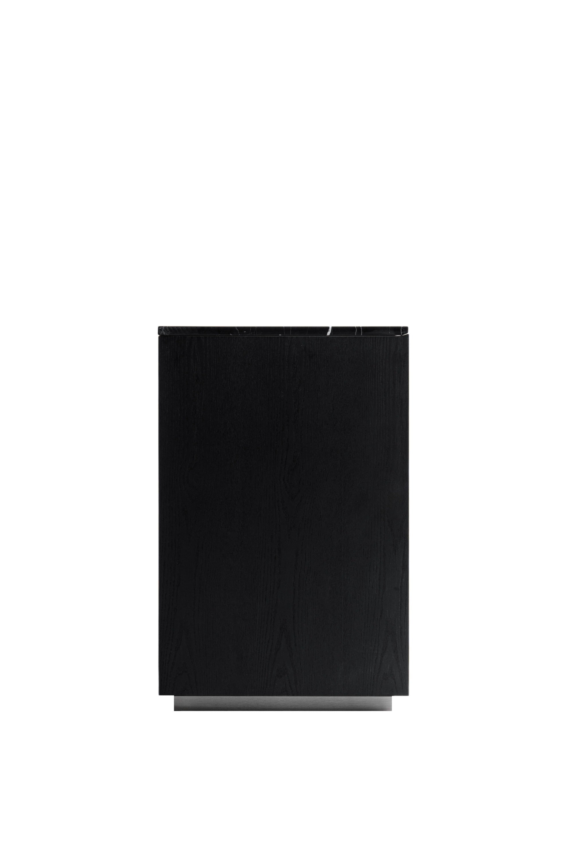 Modrest Concord - Modern Black Marble + Black Ash + Aluminum Dresser