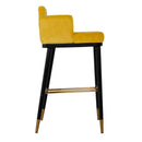 Modrest Conifer - Modern Glam Yellow Barstool