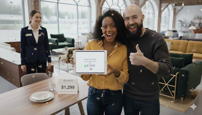 Couple approved for furniture financing
