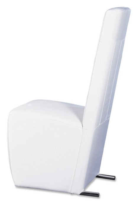 Maud - Modern White Leatherette Dining Chair (Set of 2)