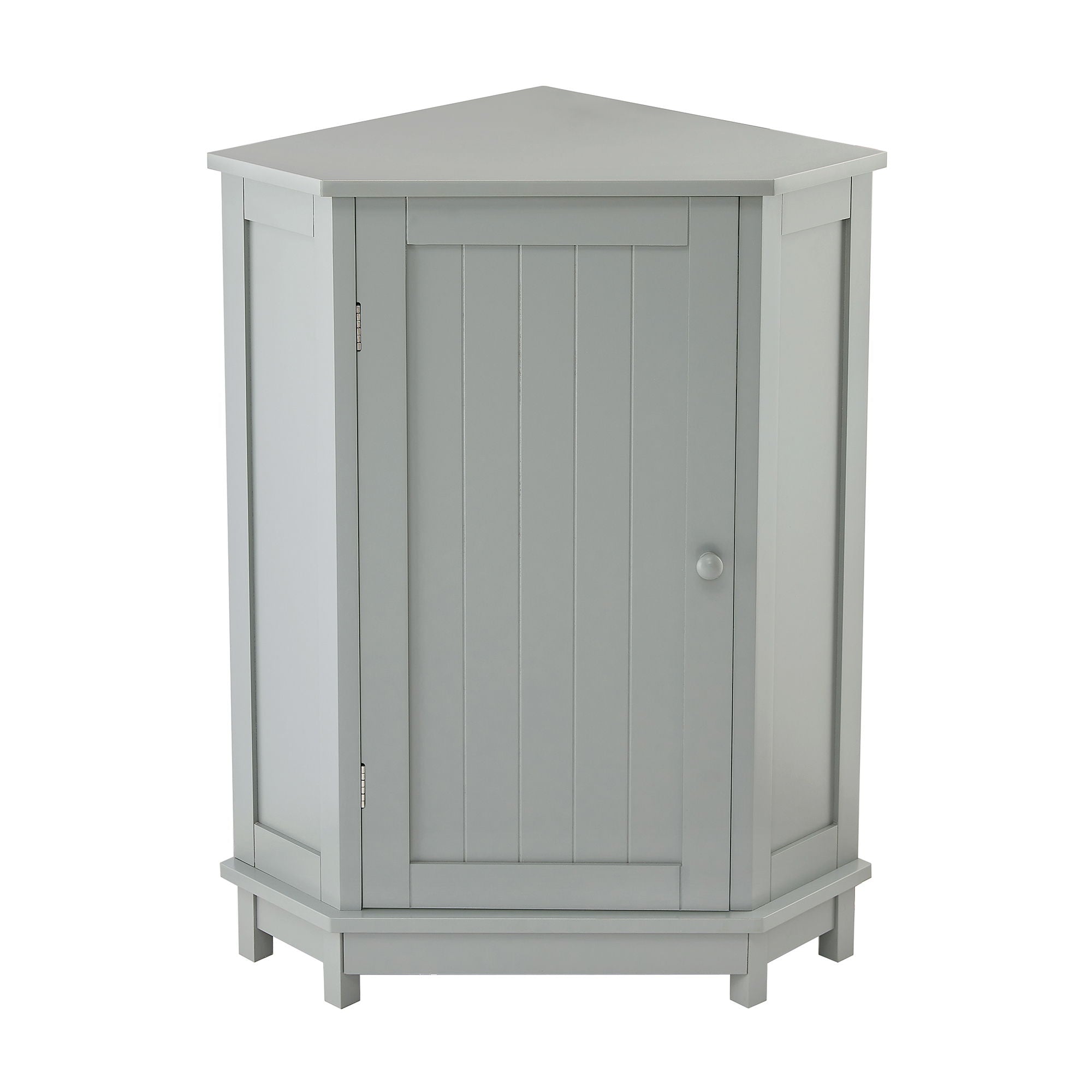 Bathroom Cabinet Triangle Corner Storage Cabinet With Adjustable Shelf Modern Style