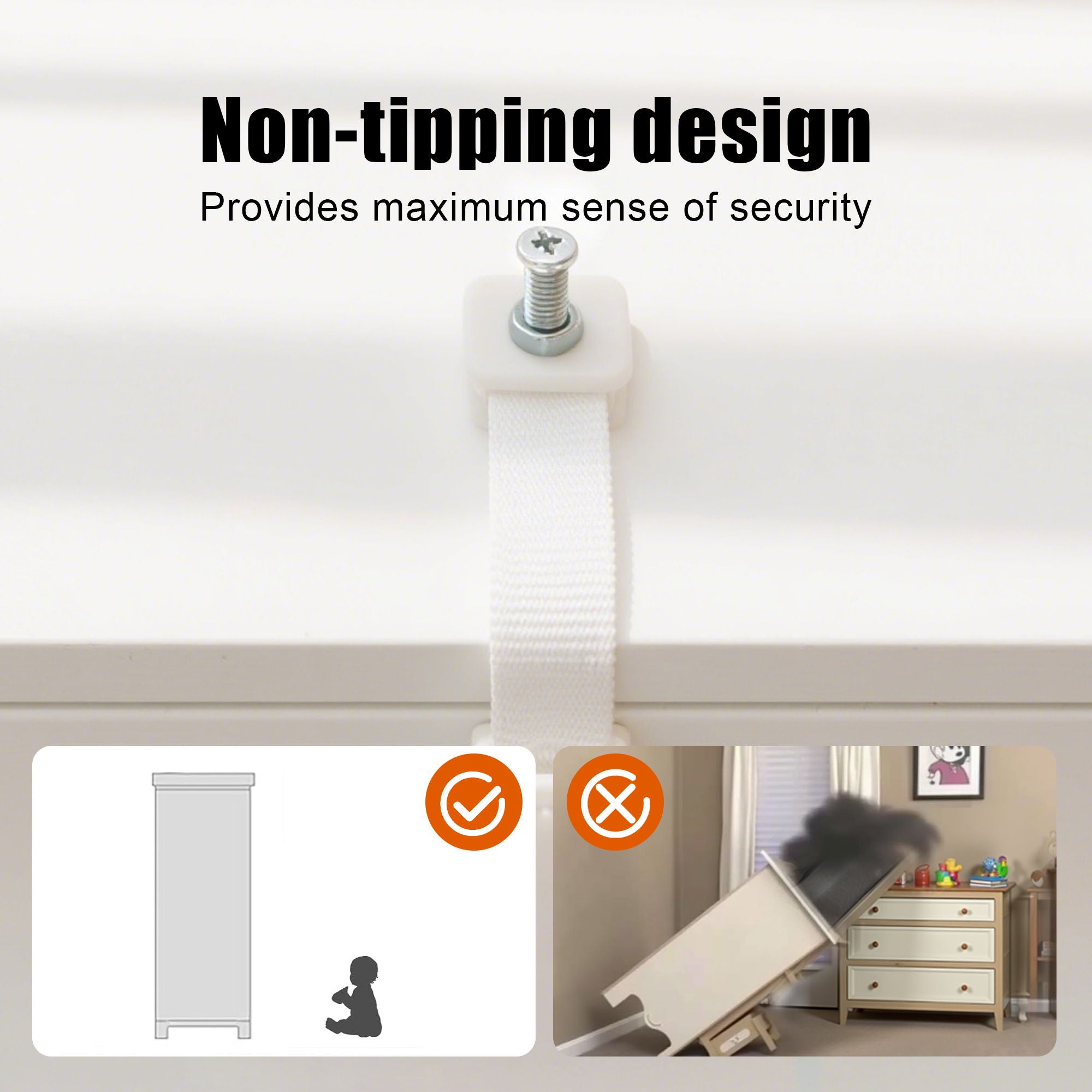 Farmhouse Style Pantry Cabinet With Drawer 2 Cabinets & 6 Door Shelves Adjustable Shelves Freestanding Cupboard - White