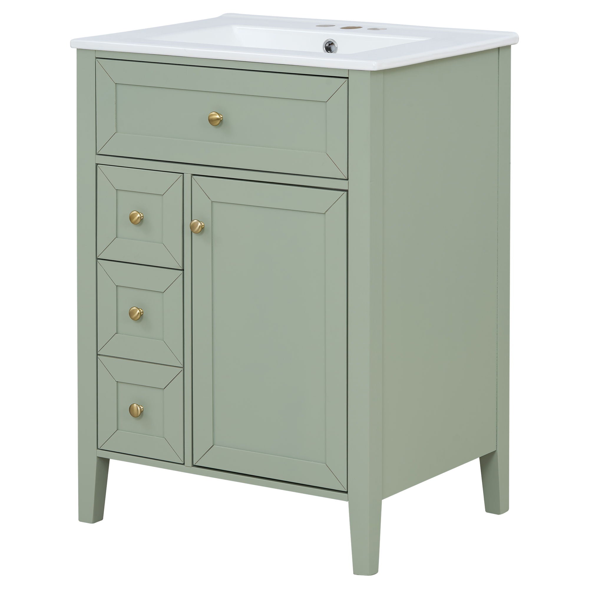 Bathroom Vanity With Sink, Soft Closing Cabinet